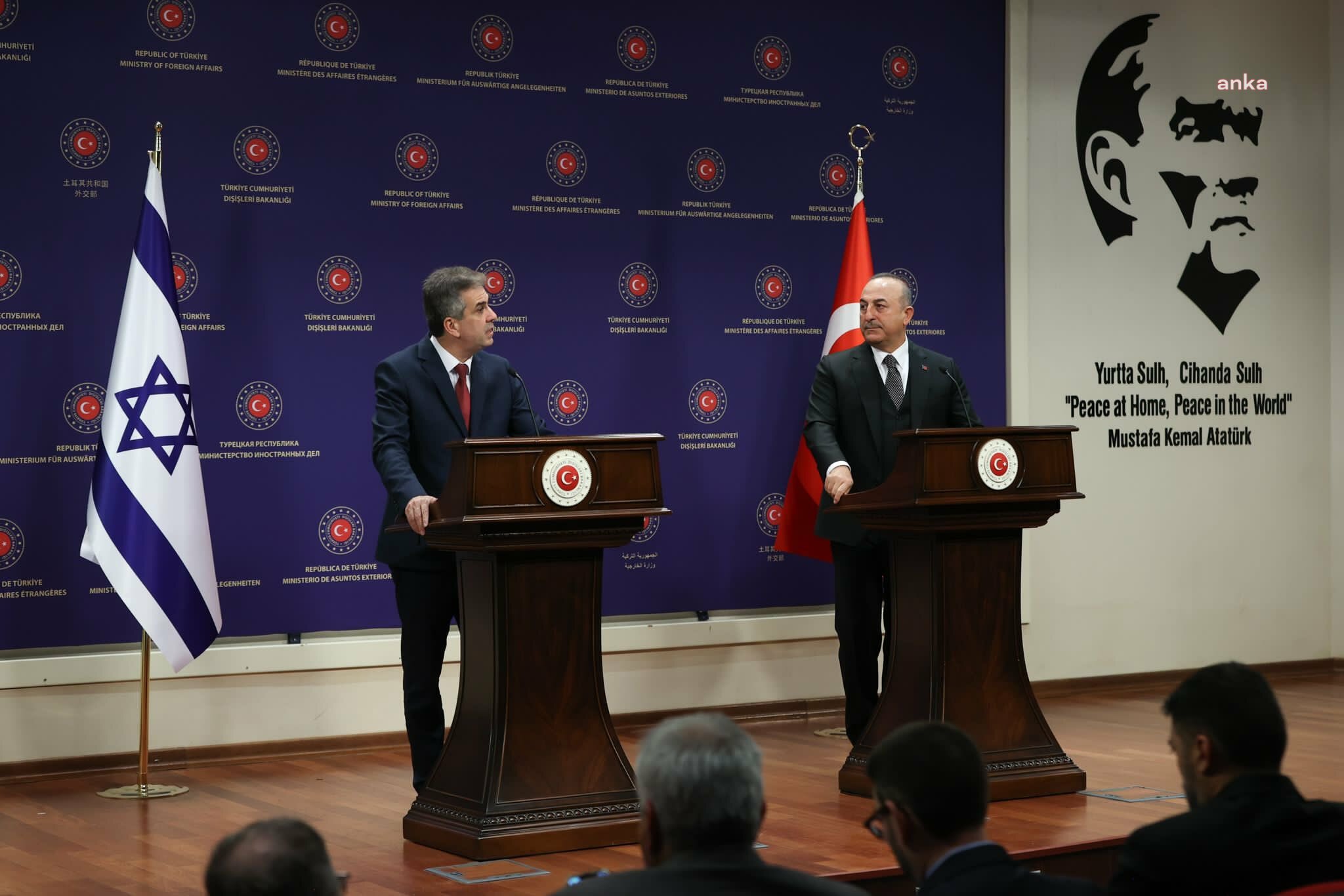 Mevlüt Çavuşoğlu, İsrail Dışişleri Bakanı Eli Cohen ile görüştü