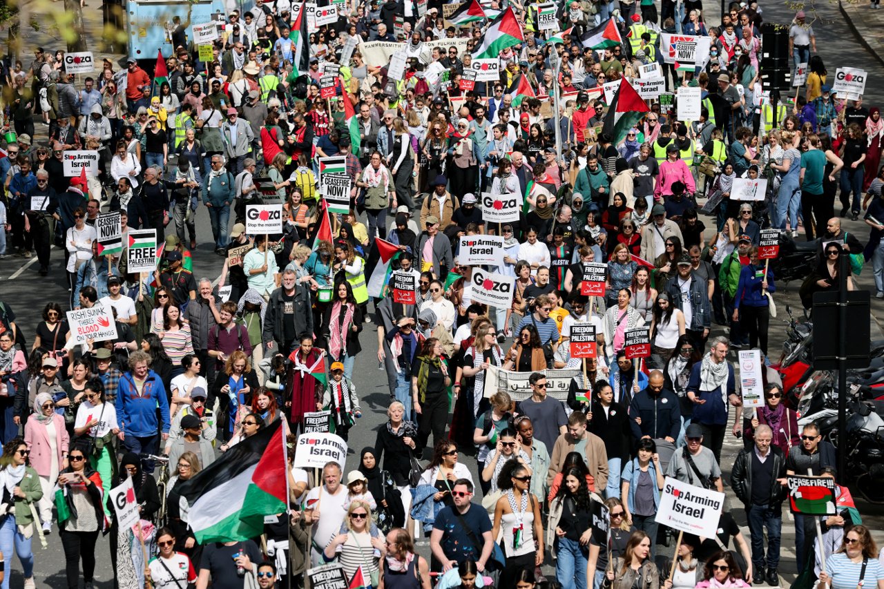 Londra’da Filistin Yürüyüşü: ‘İsrail’i Silahlandırmaya Son Verin’