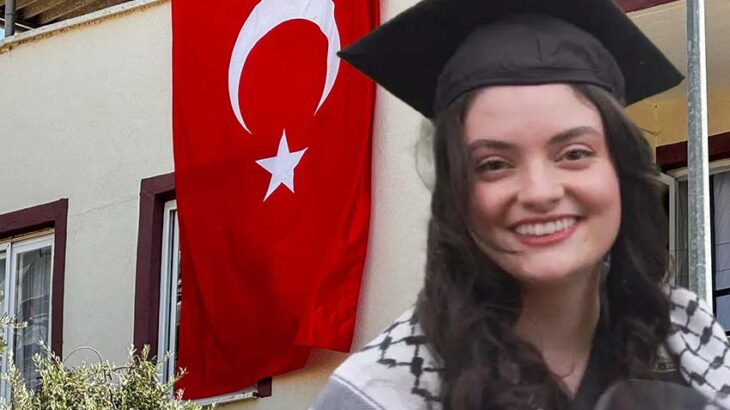 Ayşenur Ezgi Eygi’nin Didim’deki Evine Türk Bayrağı Asıldı