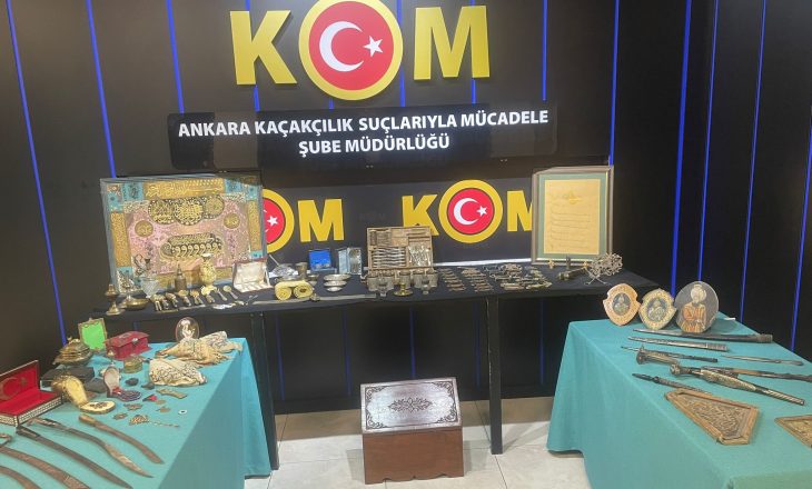 Osmanlı’dan kalan hazineler kurtarıldı: 243 eser ele geçirildi