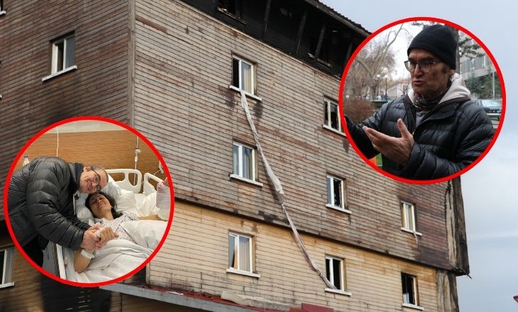 Otel yangınında çarşaflı kahramanlık: 11 kişiyi kurtardı