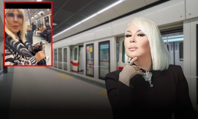 Ünlü isim metroya bindi