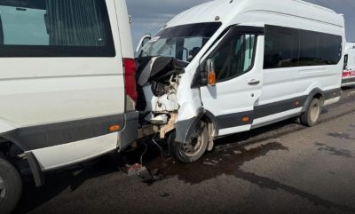 Öğretmen servisleri çarpıştı: 28 yaralı