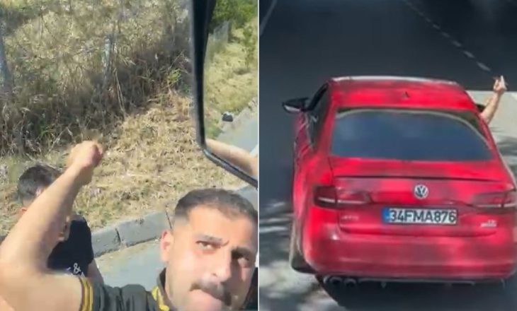 Cama vurdu, aynayı kırdı, sandalyeyle saldırdı! Trafik magandası terör estirdi