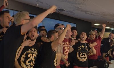 Galatasaraylı futbolcular şampiyonluğu kutladı