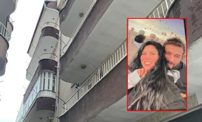Kocasından kaçarken balkondan düştü