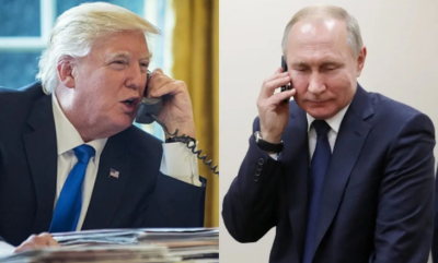 Trump ile Putin iki saat telefonda görüştü