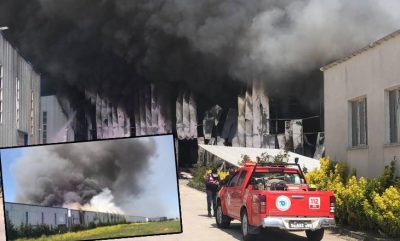 Tekirdağ’da fabrika yangını!